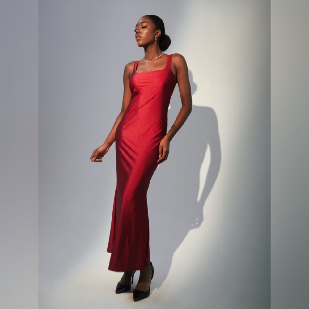 Klassy Network Burgundy Maxi Dress